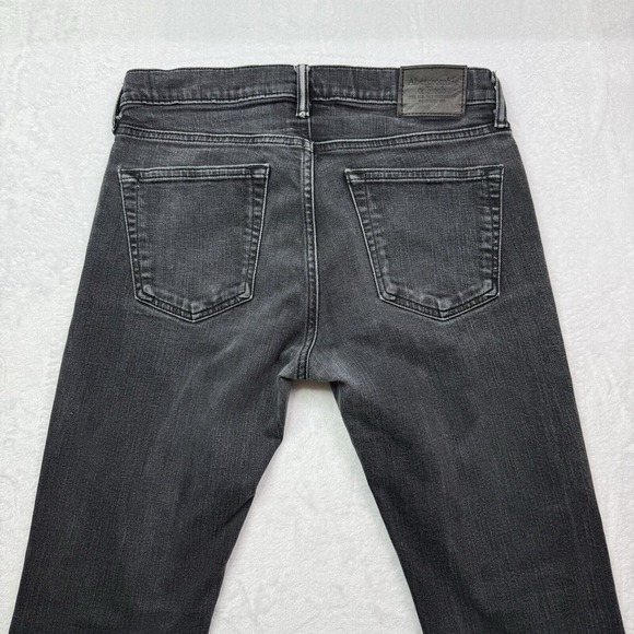 Abercrombie & Fitch Jeans Men 31x30 Black Langdon Skinny Jeans Used With Spots - Picture 5 of 16